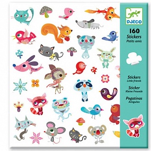 Набор из 160 наклеек - Маленькие друзья (Djeco, 08842k)